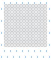 square flat photo frame with ornaments vector