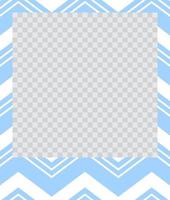 square flat photo frame with ornaments vector