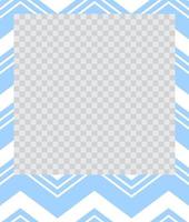 square flat photo frame with ornaments vector