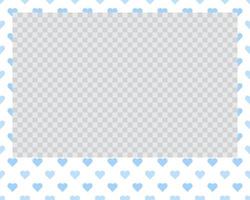 rectangle landscape flat photo frame with ornaments vector