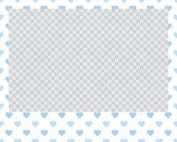 rectangle landscape flat photo frame with ornaments vector