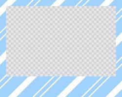 rectangle landscape flat photo frame with ornaments vector