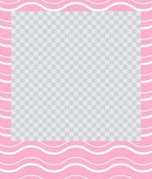 square flat photo frame with ornaments vector