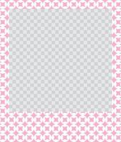 square flat photo frame with ornaments vector