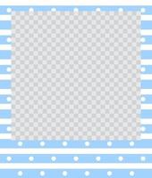 square flat photo frame with ornaments vector
