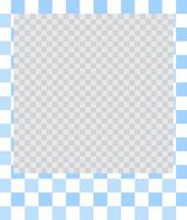 square flat photo frame with ornaments vector