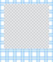 square flat photo frame with ornaments vector