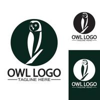Owl logo vector template