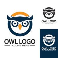 Owl logo vector template