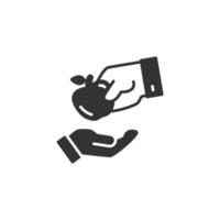 apple hand icons  symbol vector elements for infographic web