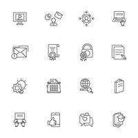 copywriting icons set . copywriting pack symbol vector elements for infographic web