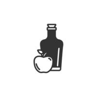 Cider icons  symbol vector elements for infographic web