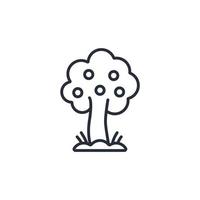 Apple tree icons  symbol vector elements for infographic web