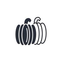 iconos de calabaza símbolo elementos vectoriales para web infográfico vector