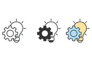 idea icons  symbol vector elements for infographic web