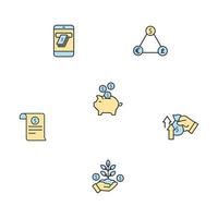 Online banking icons set . Online banking pack symbol vector elements for infographic web