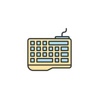 iconos de teclado símbolo elementos vectoriales para web infográfico vector