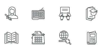 copywriting icons set . copywriting pack symbol vector elements for infographic web