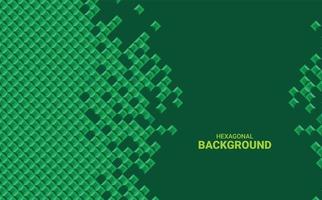 background with green dimensional hexagonal squares, free backgrounds vector