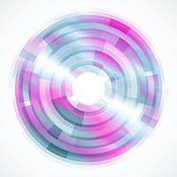 Geometric frame from circles, vector abstract background, wallpaper