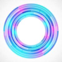 Geometric frame from circles, vector abstract background, wallpaper