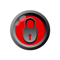 Protection lock icon. with transparent background vector