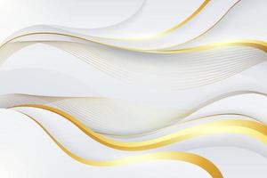 Gold and White Luxury Background vector