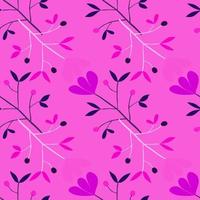 Cute flower seamless pattern. Abstract floral endless wallpaper. Creative botanical background. vector