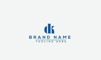 DK Logo Design Template Vector Graphic Branding Element