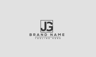 JG Logo Design Template Vector Graphic Branding Element.