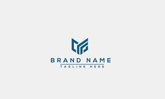 CF Logo Design Template Vector Graphic Branding Element.