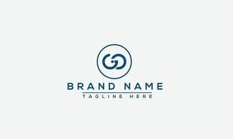 GO Logo Design Template Vector Graphic Branding Element.