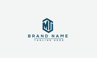 MT Logo Design Template Vector Graphic Branding Element.