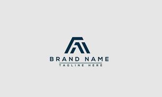 FA Logo Design Template Vector Graphic Branding Element.