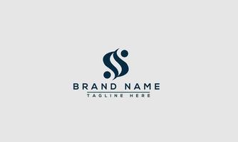 SS Logo Design Template Vector Graphic Branding Element.