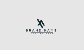 XA Logo Design Template Vector Graphic Branding Element.