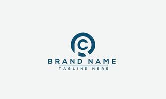 RC Logo Design Template Vector Graphic Branding Element.