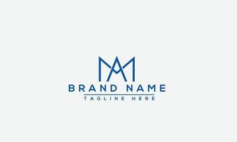 MA Logo Design Template Vector Graphic Branding Element.