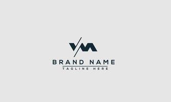 VM Logo Design Template Vector Graphic Branding Element.