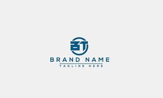 BT Logo Design Template Vector Graphic Branding Element.