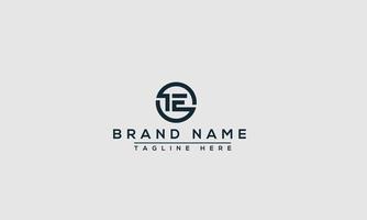 TE Logo Design Template Vector Graphic Branding Element.