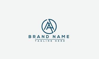 AA Logo Design Template Vector Graphic Branding Element.