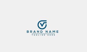CV Logo Design Template Vector Graphic Branding Element.