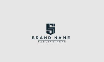 SS Logo Design Template Vector Graphic Branding Element.