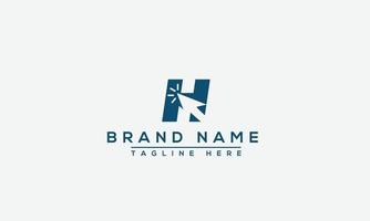 H Logo Design Template Vector Graphic Branding Element.