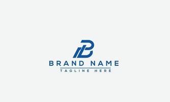 PB Logo Design Template Vector Graphic Branding Element.