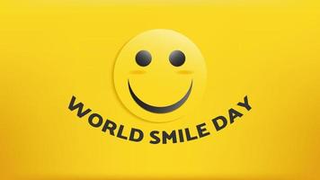 World smile day celebration background is suitable for celebrations, and easy to edit vector