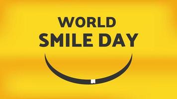 World smile day celebration background is suitable for backgrounds, and easy to edit vector