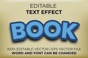 Book text effect, easy to edit vector