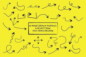 HandDrawn Arrows collection is perfect for design elements, assignments, explainer animations, and more vector